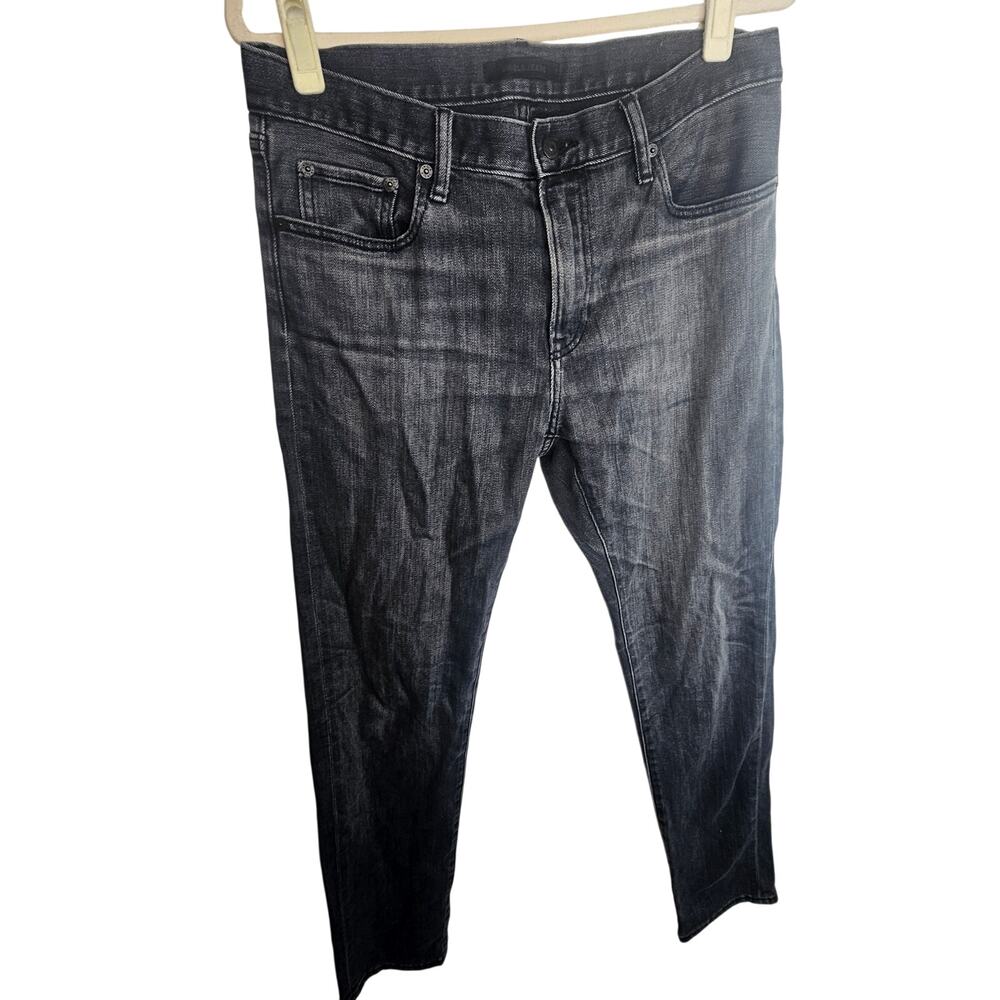 Uniqlo Mens Slim Fit Straight Leg Jeans Size 32x34 Casual Stretch Minimalist
